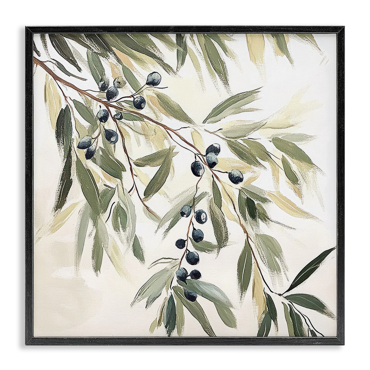 Stupell Industries Olive Petals in Pastel Framed Giclee, design by Mona Grace